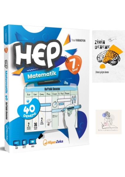 Hiperzeka 7.sınıf Matematik Hep Haftalık Deneme +ZİHİNDENEME-SS-SK923