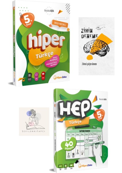 Hiperzeka 5.sınıf Türkçe Konu Anlatım ve Hep Haftalık DENEME+ZİHİNDENEME-SSSK418