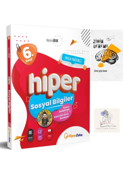 Hiperzeka 6.sınıf Sosyal Bilgiler Konu Anlatım KİTABI+ZİHİNDENEME-SSSK580