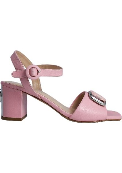 Hakiki Deri Rose Sandalet Topuklu 4183 27 V5