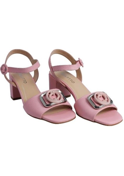 Hakiki Deri Rose Sandalet Topuklu 4183 27 V5 modelleri