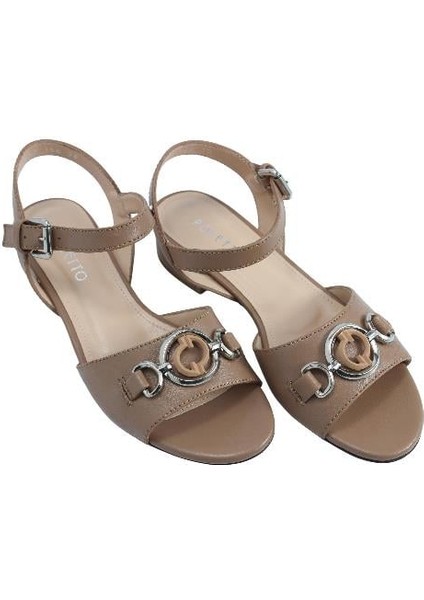 Hakiki Deri Bıskuvı Sandalet Topuklu 4652 156 modelleri
