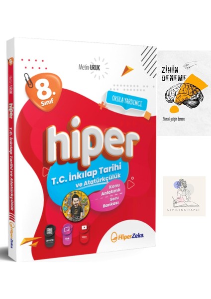 Hiperzeka 8.sınıf Inkılap Tarihi Konu Anlatım KİTABI+ZİHİNDENEME-SS-SK1299