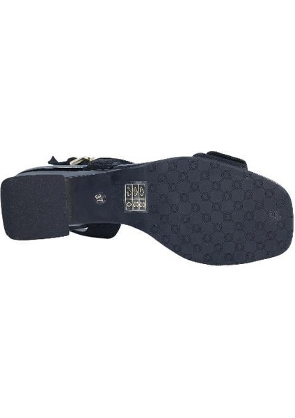 Hakiki Deri Sıyah Sandalet Topuklu 544 16 fırsatları