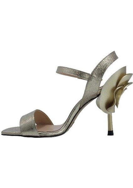 Hakiki Deri Altın Sandalet Topuklu 11 8025 24 fiyatları