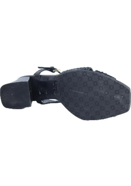 Hakiki Yılan/hakiki Deri Sıyah Sandalet Topuklu 380 38 Yln fırsatları