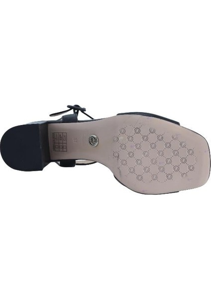 Hakiki Deri Sıyah Sandalet Topuklu 4183 27 V3 fırsatları