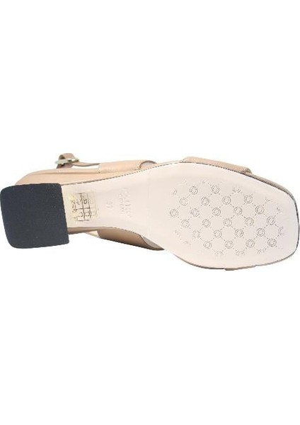 Hakiki Deri Bıskuvı Sandalet Topuklu 544 19 fırsatları