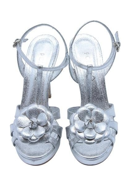 Hakiki Deri Gumus Sandalet Topuklu 6564 202 modelleri