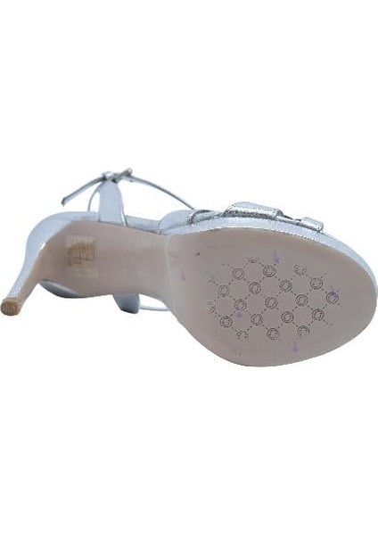 Hakiki Deri Gumus Sandalet Topuklu 6564 202 fırsatları