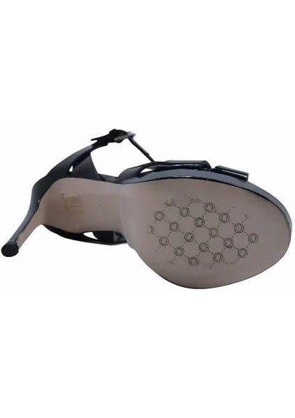 Hakiki Deri Sıyah Sandalet Topuklu 6564 210 fırsatları