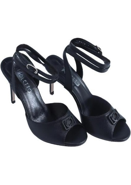 Hakiki Deri Sıyah Sandalet Topuklu 6564 204 V1 modelleri