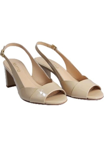 Hakiki Deri Bej Sandalet Topuklu 4183 173 modelleri