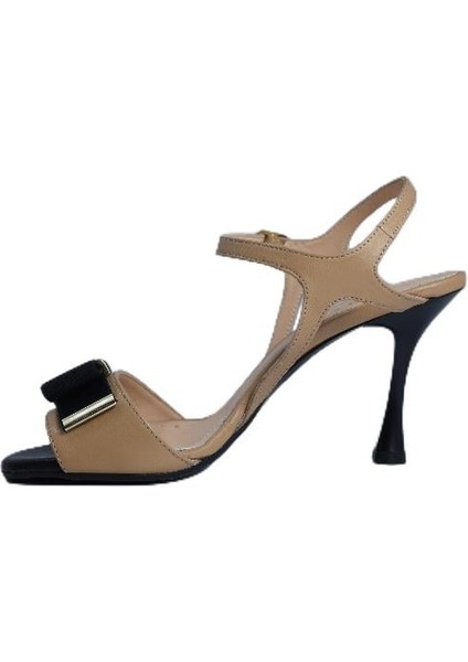 Hakiki Deri Toprak-Sıyah Sandalet Topuklu 380 31 fiyatları