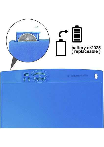 12 Inc Writing LCD Grafik Dijital Kalemli Çizim Tableti Yazı Tahta Not Yazma Eğit - MCT3903-8007