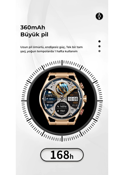 Heyplus Gtr Akıllı Saat ( Android & IOS Uyumlu )