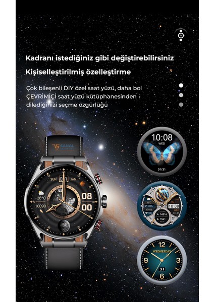 Heyplus Gtr Akıllı Saat ( Android & IOS Uyumlu )