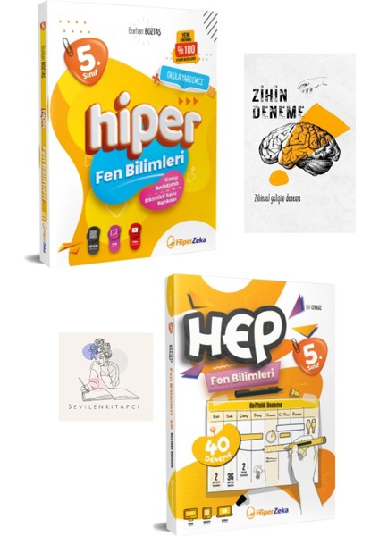 Hiperzeka 5.sınıf Fen Bilimleri Konu Anlatım ve Hep Haftalık DENEME+ZİHİNDENEME-SSSK382