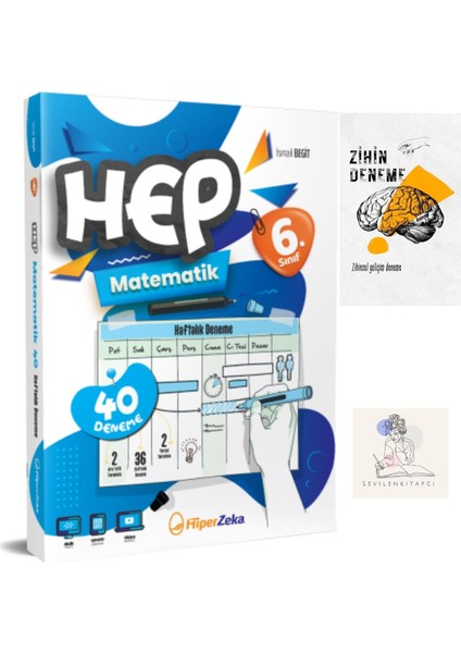 Hiperzeka 6.sınıf Matematik Hep Haftalık DENEME+ZİHİNDENEME-SSSK632