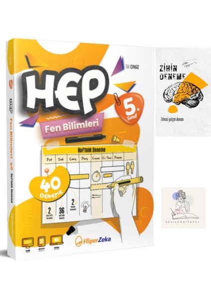 Hiperzeka 5.sınıf Fen Bilimleri Hep Haftalık DENEME+ZİHİNDENEME-SSSK37