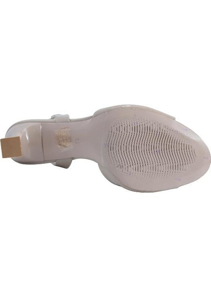 Hakiki Deri Bej Sandalet Topuklu 319 183 V2 fırsatları