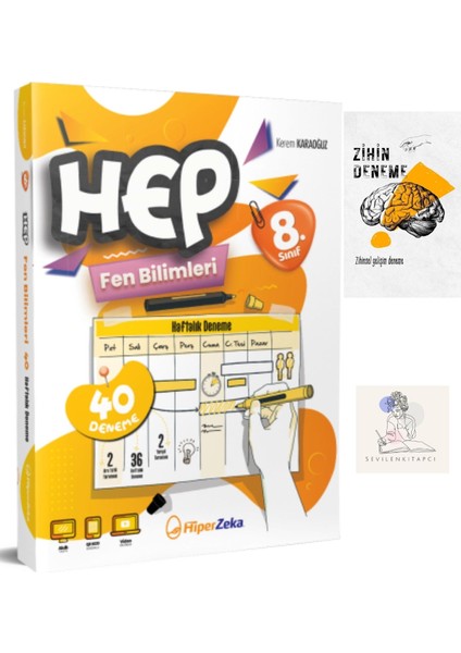 Hiperzeka 8.sınıf Fen Bilimleri Hep Haftalık DENEME+ZİHİNDENEME-SS-SK1354