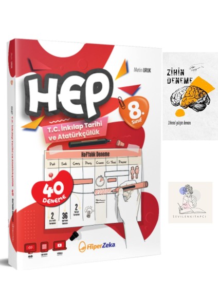 Hiperzeka 8.sınıf Inkılap Tarihi Hep Haftalık DENEME+ZİHİNDENEME-SS-SK1403