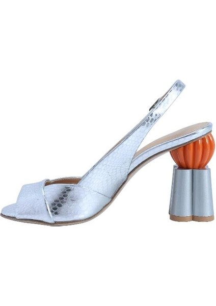 Hakiki Deri Gumus Sandalet Topuklu 319 255 fiyatları
