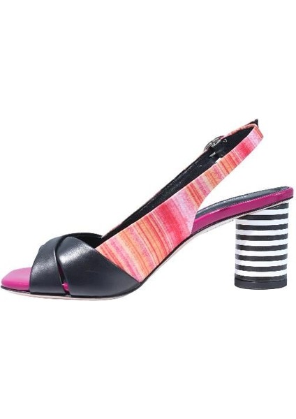 Hakiki Deri Sıyah-Pembe-Fusya-Beyaz Sandalet Topuklu 1918 43 Kms fiyatları