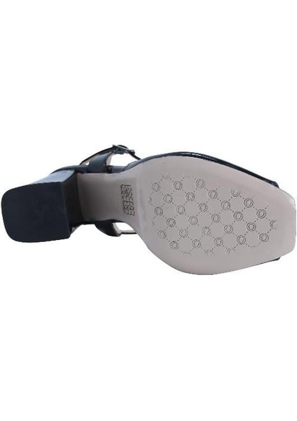 Hakiki Deri Sıyah Sandalet Topuklu 380 32 V1 fırsatları