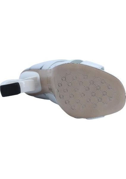 Hakiki Deri Beyaz Sandalet Topuklu 6564 178 V1 fırsatları