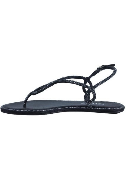 Hakiki Deri /tekstil Sıyah Sandalet Düz Terlik 0197 285 fiyatları