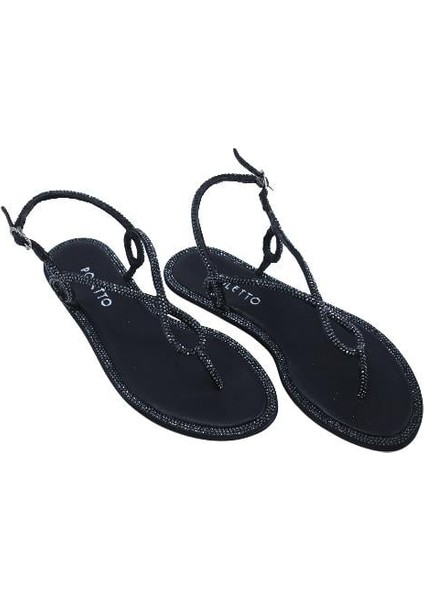 Hakiki Deri /tekstil Sıyah Sandalet Düz Terlik 0197 285 modelleri