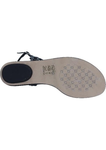 Hakiki Deri /tekstil Sıyah Sandalet Düz Terlik 0197 285 fırsatları