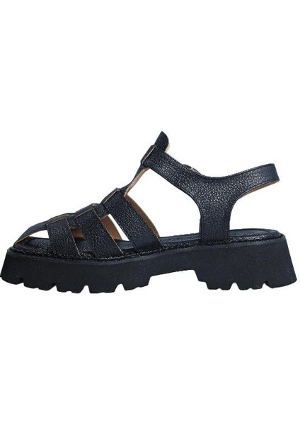 Paola Fabıanı Ayakkabı Hakiki Deri Sıyah Sandalet Düz Terlik 04 5202 fiyatları