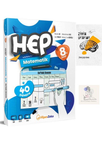 Hiperzeka 8.sınıf Matematik Hep Haftalık DENEME+ZİHİNDENEME-SS-SK1307