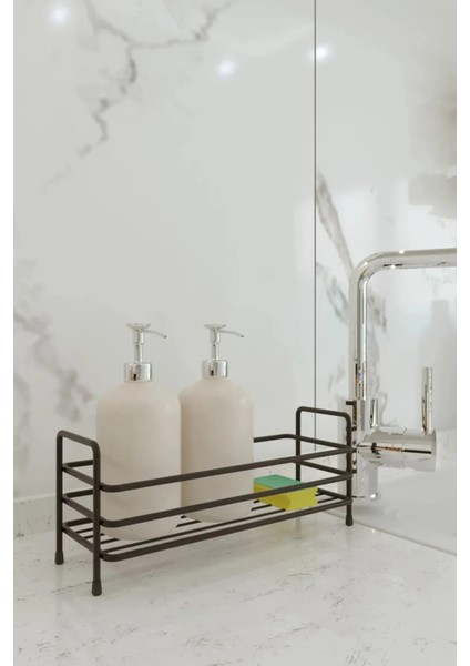 Banyo Mutfak Organizer Siyah Metal Baharatlık Tezgah Üstü Metal Banyo Düzenleyici fiyatları