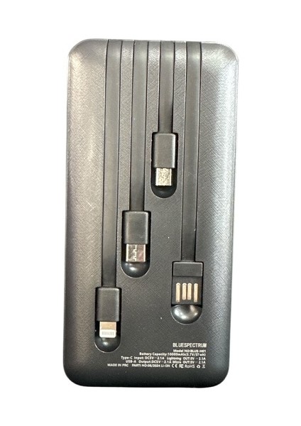 H01 Dijital Göstergeli Dahili Çoklu Kablolu 10000 Mah Powerbank Siyah fiyatları