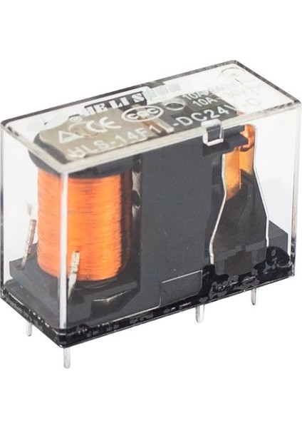 24V Role Tek Kontak 5 Bacak 10 Amper Şeffaf (4887)