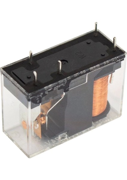 24V Role Tek Kontak 5 Bacak 10 Amper Şeffaf (4887)