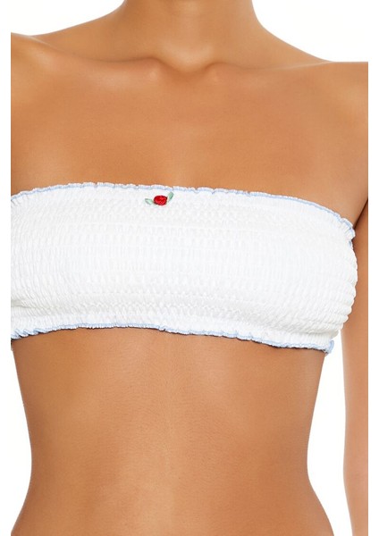 Straplez Bikini Üstü