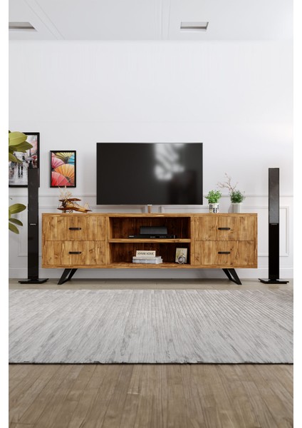Gelincik Tv Ünitesi – %100 Gerçek Ağaç