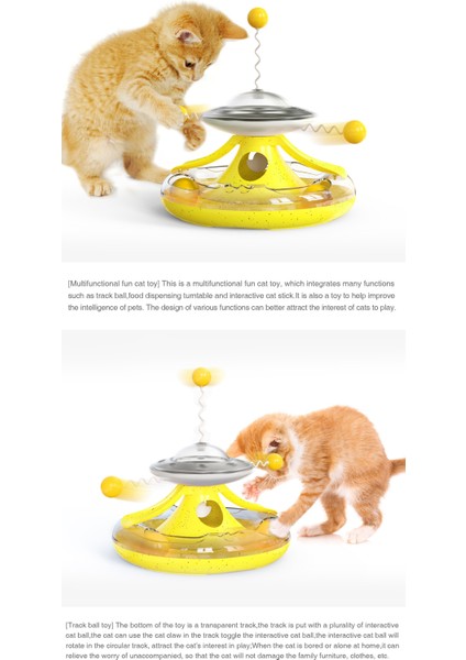Kedi Kendini Merhaba Oyuncak Fırıldak Döner Top (Yurt Dışından)