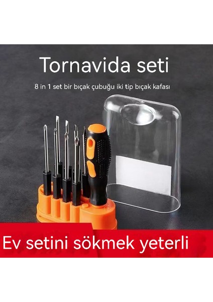 8'i 1 Arada Çok Fonksiyonlu Ev Tornavida Seti (Yurt Dışından) modelleri