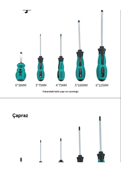 6 Parçalı Vida Alet Kombinasyonu (Yurt Dışından) modelleri