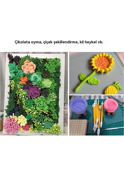 8 Parçalı Seramik Plastik Kek Pişirme Kabartma Araçları (Yurt Dışından) modelleri
