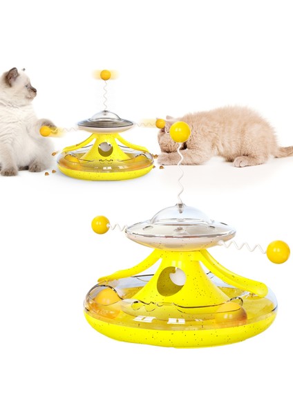 Kedi Kendini Merhaba Oyuncak Fırıldak Döner Top (Yurt Dışından)