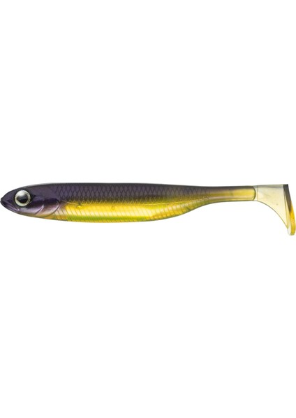 Flash J Shad Plus Sw 10CM (4'') #115 Purple Weenie Silver Silikon Balık (5 Adet)