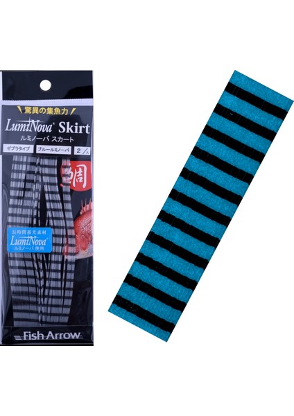 Luminova Skirt Blue Zebra Glow (2 Adet)