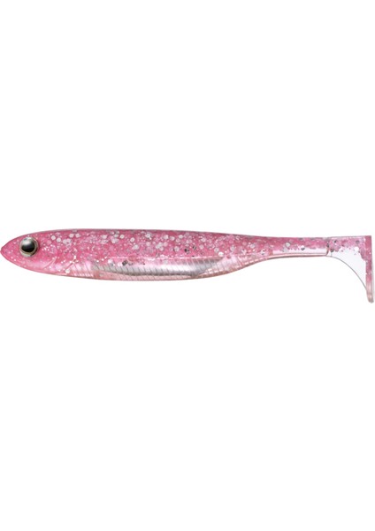 Flash J Shad Plus Sw 10CM (4'') #117 Glow Pink Silver Silikon Balık (5 Adet)